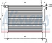 Giàn nóng ga điều hòa BMW Series 3 E46. Mã BMW: 64538377614. Mã Nissens: 94431