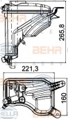 Bình nước phụ BMW Series 3 E90. Mã BMW: 17137640514. Mã Hella: 8MA376789-751