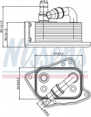 Két làm mát dầu BMW Series 3 E46. Mã BMW: 11427508967. Mã Nissens: 90688