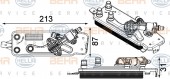 Bộ trao đổi nhiệt dầu hộp số BMW Series 7 F01 F02. Mã BMW: 17217638678. Mã Hella: 8MO376749-001