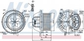 Quạt gió trong điều hoà BMW X3 F25. Mã BMW: 64119144200 / 64116933663 / 64119227670. Mã Nissens: 87062