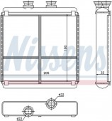 Giàn nước nóng trong Mercedes C-Class W204, E-Class W207 W212, GLK X204. Mã Mer: 2048300061. Mã Nissens: 72042